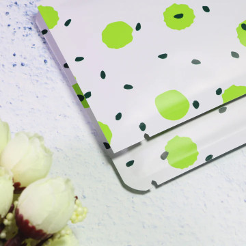 120mm x 180mm Green Dot Printed 3 Side Seal Bags (100 per pack)