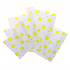 60mm x 90mm Yellow Dot Printed 3 Side Seal Bags (100 per pack)