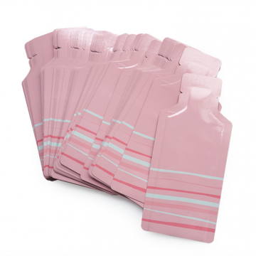 [SAMPLE] 50mm x 110mm Pink Printed Liquid Sachet Bags
