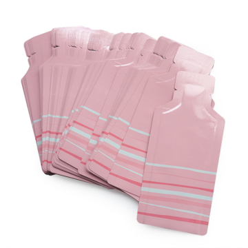 60mm x 120mm Pink Printed Liquid Sachet Bags (100 per pack)