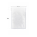 60mm x 80mm  White Matt 3 Side Seal Pouches (100 per pack)