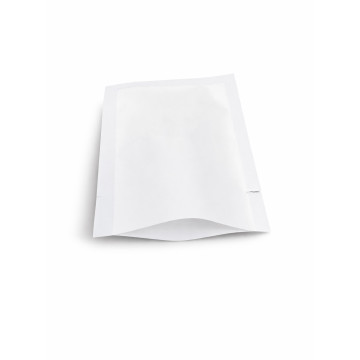 60mm x 80mm  White Matt 3 Side Seal Pouches slit notch (100 per pack)