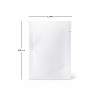 60mm x 80mm White Matt 3 Side Seal Pouches slit notch (100 per pack) 60mm x 80mm White Matt 3 Side Seal Pouches slit notch (100 per pack)