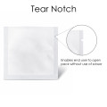 70mm x 70mm  White Matt 3 Side Seal Pouches (100 per pack)