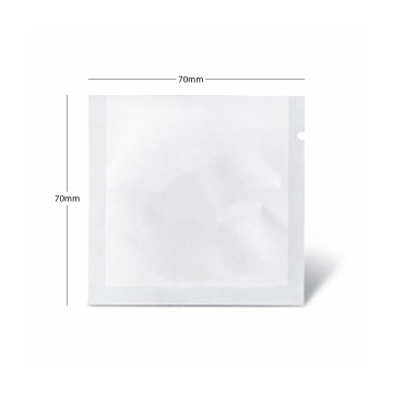 70mm x 70mm  White Matt 3 Side Seal Pouches (100 per pack)