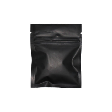 15g 3 Side Seal Black Matt Pouches 80mm x 100mm  (100 per pack)
