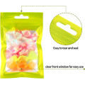 120mm x 195mm Green Matt Full Window 3 Side Seal Bags (100 per pack)