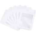 160mm x 240mm White Matt Full Window 3 Side Seal Bags (100 per pack)