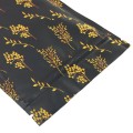 [SAMPLE] 110mm x 150mm Black with Yellow Flowers Matt 3 Side Seal