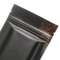 [SAMPLE] 80mm x 120mm Black with Gold Palm Leaf Matt 3 Side Seal Bags