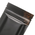 80mm x 120mm Black with Gold Palm Leaf Matt 3 Side Seal Bags (100 per pack)