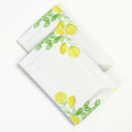 100mm x 150mm White with Yellow Flowers Matt 3 Side Seal Bags