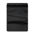 70mm x 100mm Black Matt Resealable 3 Side Seal Bags  (100 per pack)