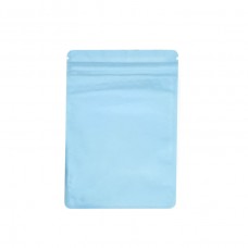 70mm x 100mm Blue Matt Resealable 3 Side Seal Bags 
