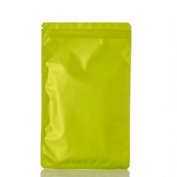 70mm x 100mm Green Matt Resealable 3 Side Seal Bags (100 per pack)