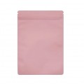 70mm x 100mm Pink Matt Resealable 3 Side Seal Bags (100 per pack)