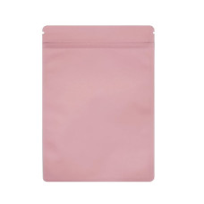 70mm x 100mm Pink Matt Resealable 3 Side Seal Bags (100 per pack)