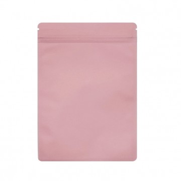70mm x 100mm Pink Matt Resealable 3 Side Seal Bags (100 per pack)