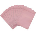 70mm x 100mm Pink Matt Resealable 3 Side Seal Bags (100 per pack)