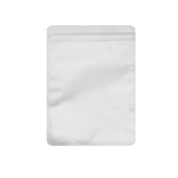 70mm x 100mm White Matt Resealable 3 Side Seal Bags  (100 per pack)