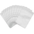 70mm x 100mm White Matt Resealable 3 Side Seal Bags  (100 per pack)