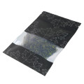 80mm x 120mm Black Matt Maple Leaf Window 3 Side Seal Bags (100 per pack)