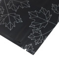 130mm x 180mm Black Matt Maple Leaf Window 3 Side Seal Bags (100 per pack)