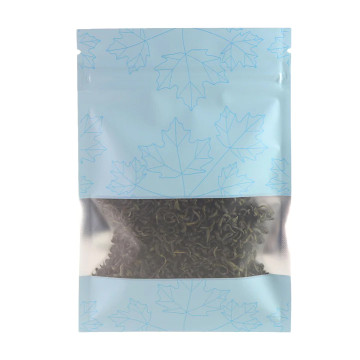 [SAMPLE] 130mm x 180mm Blue Matt Maple Leaf Window 3 Side Seal Bags