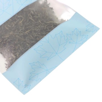 [SAMPLE] 130mm x 180mm Blue Matt Maple Leaf Window 3 Side Seal Bags