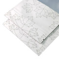 130mm x 180mm White Matt Maple Leaf Window 3 Side Seal Bags (100 per pack)