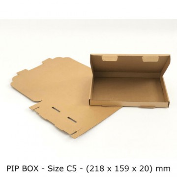 C5 Brown 8.5"x6.2"x0.79" Large Letter Cardboard Boxes  (100 per pack)