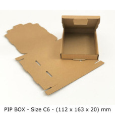 C6 Brown 6.4"×4.4"×0.79″ Large Letter Cardboard Boxes  (100 per pack)