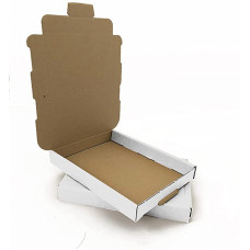 C6 White 6.4"×4.4"×0.79″ Large Letter Cardboard Boxes  (100 per pack)