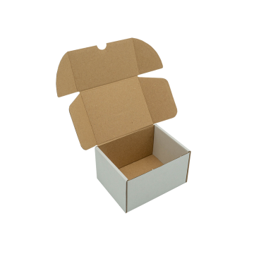 130x110x90mm White Die-Cut Small Parcel Cardboard Boxes 5x4.5x3.5Inches  (100 per pack)