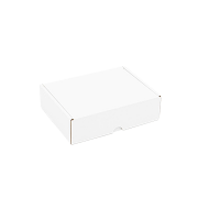 200x120x50mm White Die-Cut Small Parcel Cardboard Boxes 8x4.75x2Inch (100 per pack)