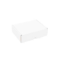 230x150x50mm White Die-Cut Small Parcel Cardboard Boxes 9x6x2Inch (100 per pack)