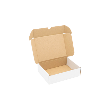 7"x5.5"x2" White Small Parcel Cardboard Boxes