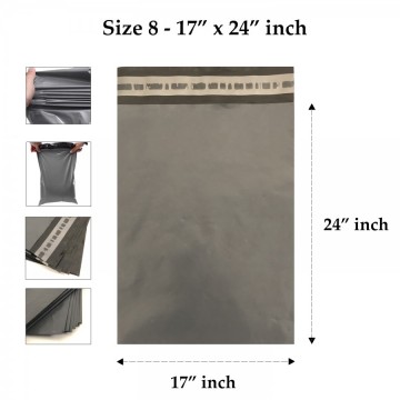 Grey Mailing Bags 17 x 24 Inches - 55 Microns