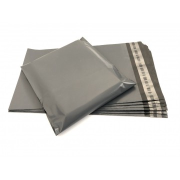 Grey Mailing Bags 14 x 21 Inches - 55 Microns