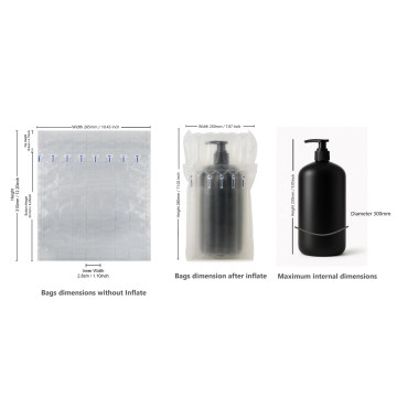 Inflatable 500ml Bottle Packaging Bags  (100 per pack)