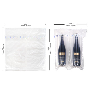 Inflatable Double Bottle Packaging Bags  (100 per pack)