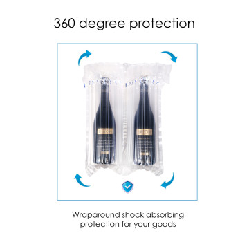 Inflatable Double Bottle Packaging Bags  (100 per pack)
