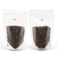 250g Recyclable Clear / Clear  With Valve Stand Up Pouch/Bag With Zip Lock [SP4] (100 per pack)