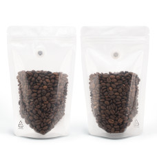 70g Recyclable Clear / Clear  With Valve Stand Up Pouch/Bag With Zip Lock [SP2] (100 per pack)
