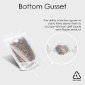 500g Recyclable Clear / Clear  With Valve Stand Up Pouch/Bag With Zip Lock [SP5] (100 per pack)
