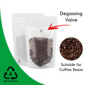 500g Recyclable Clear / White Shiny With Valve Stand Up Pouch/Bag With Zip Lock [SP5] (100 per pack)