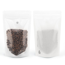 150g Recyclable Clear / White Shiny With Valve Stand Up Pouch/Bag With Zip Lock [SP3] (100 per pack)