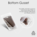 500g Recyclable Clear / White Shiny With Valve Stand Up Pouch/Bag With Zip Lock [SP5] (100 per pack)
