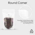 500g Recyclable Clear / White Shiny With Valve Stand Up Pouch/Bag With Zip Lock [SP5] (100 per pack)