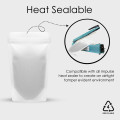 2Kg Recyclable White Matt With Valve Stand Up Pouch/Bag With Zip Lock [SP10] (100 per pack)